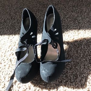 Black high heels